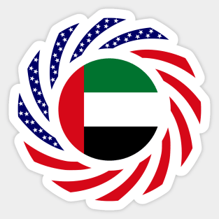 Emirian American Multinational Patriot Flag Series Sticker